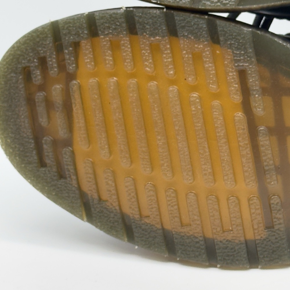 Doc Dr. Martens 1460 Smooth Leather Lace Up Boots Green 118222 Men 7 Women 8 - Picture 12 of 14